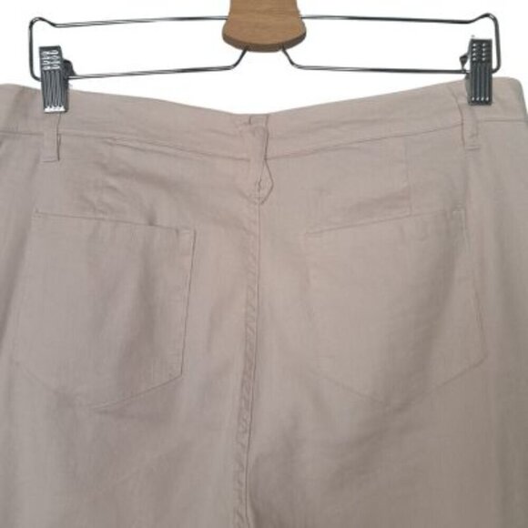 Adyson Parker Pink Drop Linen Blend Cropped Pants NWT - Picture 5 of 9